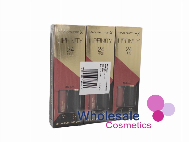 6 x Max Factor LipFinity 24H Lip Colour - 030 COOL